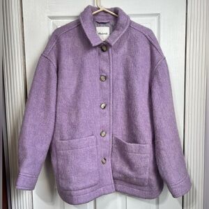 Madewell Lilac Purple Wool Jacket